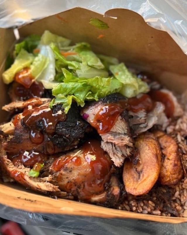 Half Way Tree Pan Chicken Vendors in Kingston, Jamaica