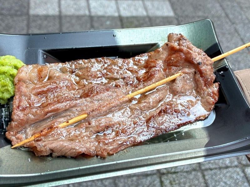 Kissho-ki Kobe beef skewers in Nankinmachi