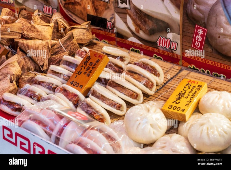 Shikohroh steamed pork buns and Chinese food in Kobe