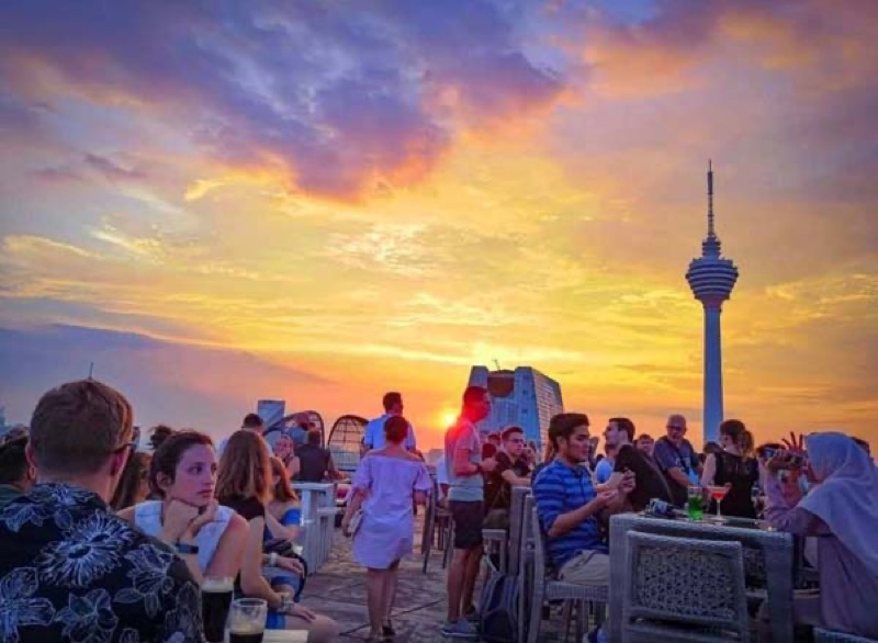 Helipad KL rooftop bar in Kuala Lumpur