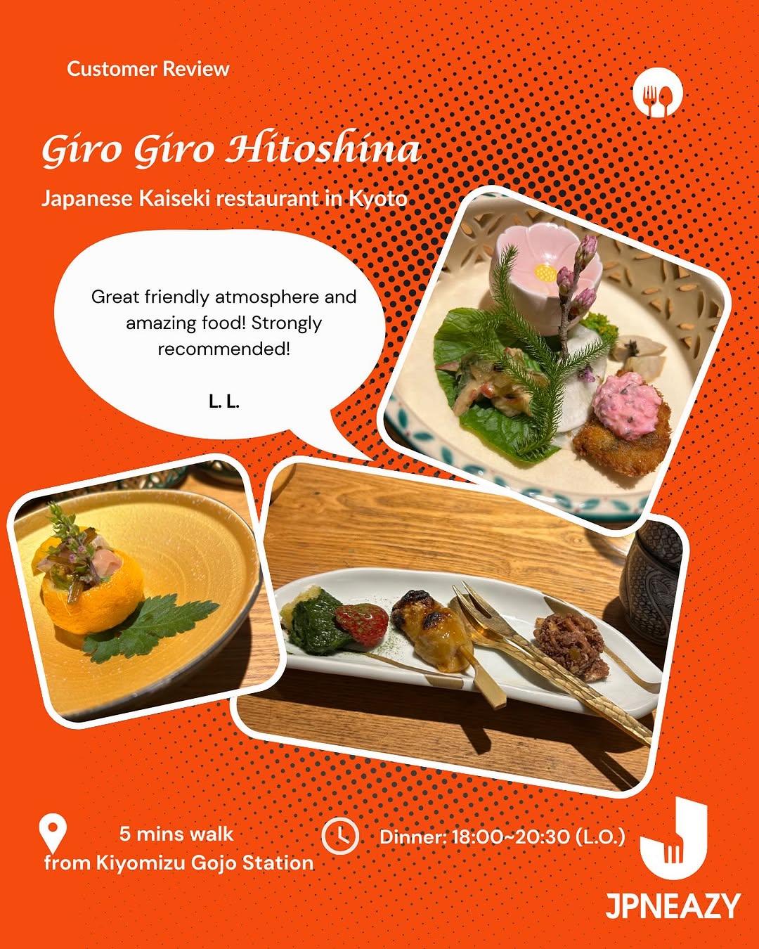 Giro Giro Hitoshina modern kaiseki in Kyoto