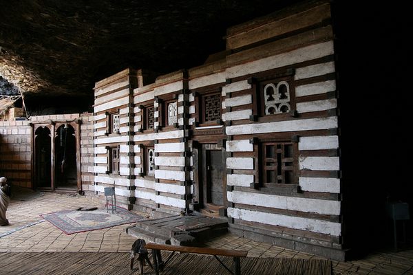 Yemrehana Kristos Church in Outside Lalibela, separate entrance fee