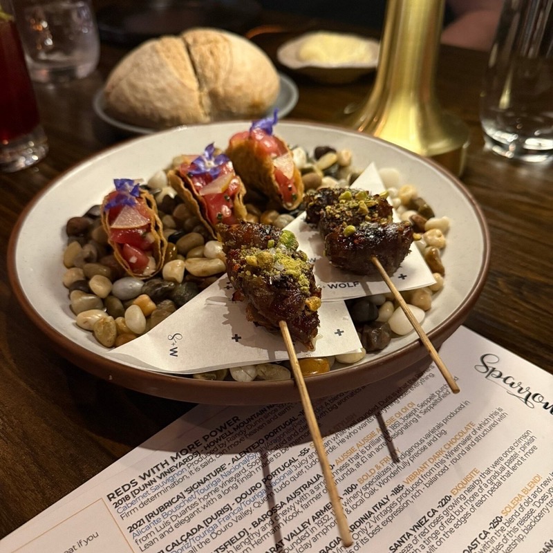 Sparrow + Wolf in Chinatown — Sparrow + Wolf, an off-Strip favorite, offers a happy hour that's as inventive a