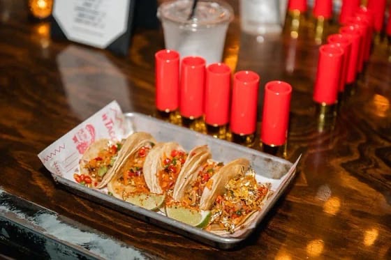 Mas Por Favor Taqueria y Tequila in Chinatown — This vibrant taqueria in Chinatown hides a lively speakeasy in its backroom. Bey