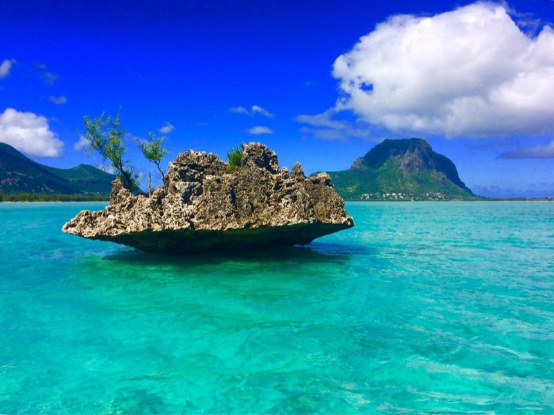 Crystal Rock in Le Morne Lagoon, Mauritius