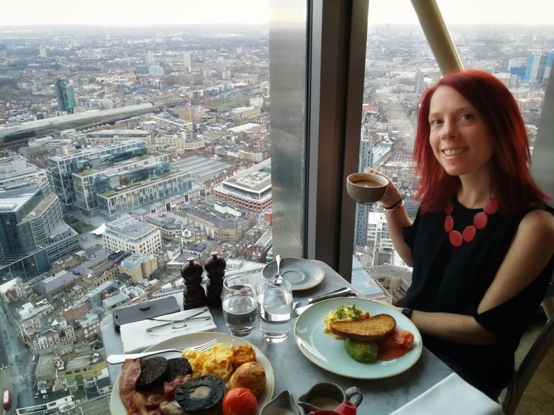 Duck and Waffle London brunch 40th floor view City skyline