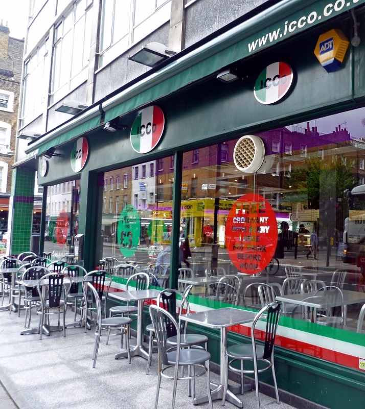 ICCO Pizza on Goodge Street in London