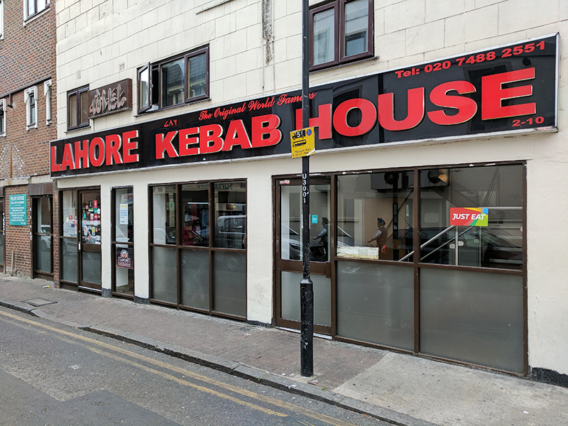 Lahore Kebab House curry in Whitechapel London