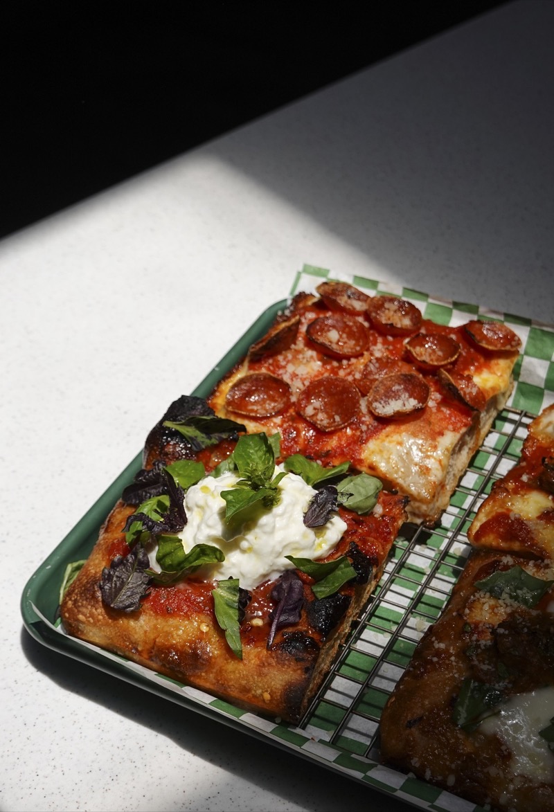 Quarter Sheets Pizza Club in Echo Park — Quarter Sheets has rapidly become a local sensation, celebrated for its meticulo
