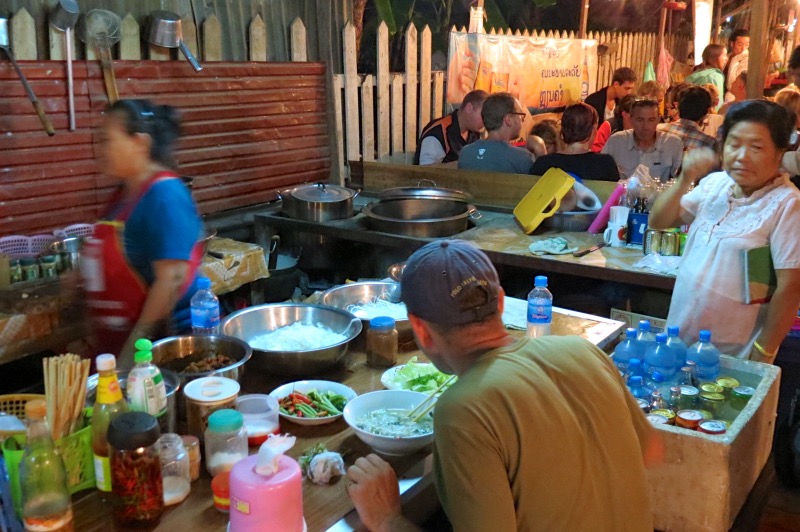 Night Market noodle stalls in Luang Prabang