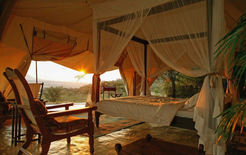 Cottar's 1920s Safari Camp vintage-style luxury tent in Kenya