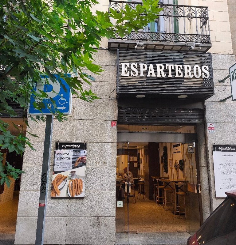 Churrería de Esparteros near Sol, Madrid