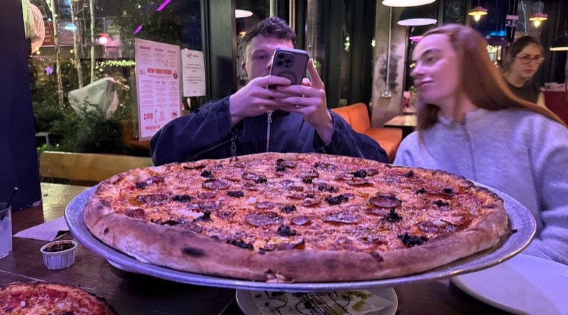 Nell's Pizza (Kampus) in Kampus — Nell's Pizza brings a taste of New York to Manchester with its massive, foldable