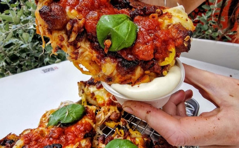 Ramona in Ancoats — Ramona offers a unique pizza experience with its fire-pit cooked New York-style 