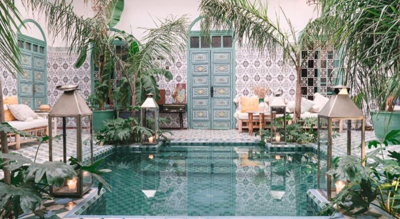 Riad BE Marrakech courtyard