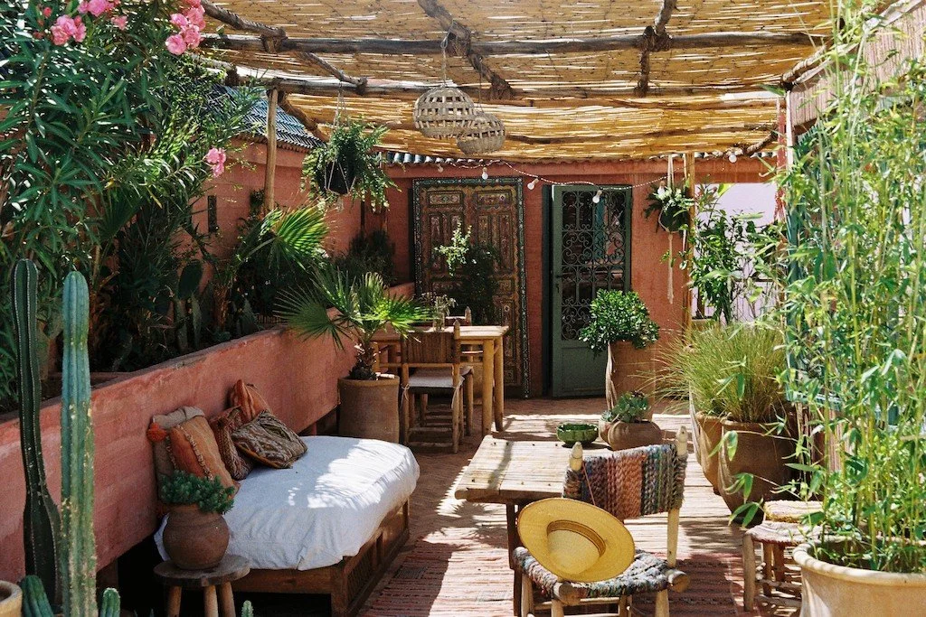 Riad Jardin Secret courtyard in Marrakech Mouassine