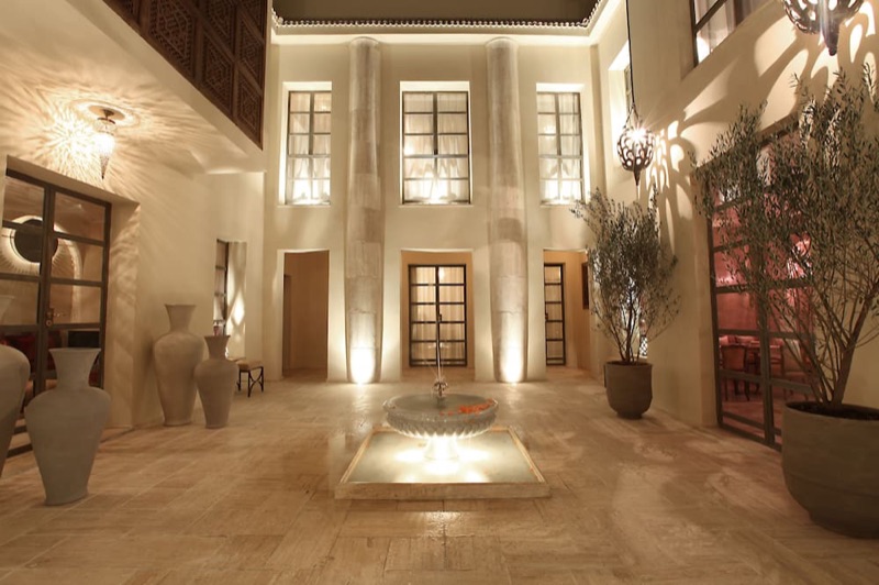 Riad Joya boutique courtyard in Marrakech