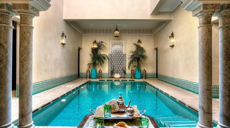 Riad Kniza traditional courtyard in Marrakech