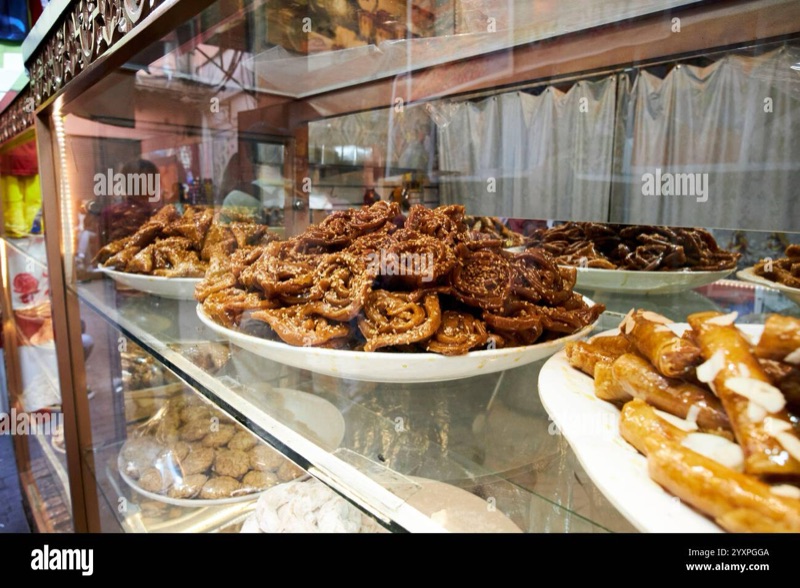 Chebakia and Briouats vendor in the Medina