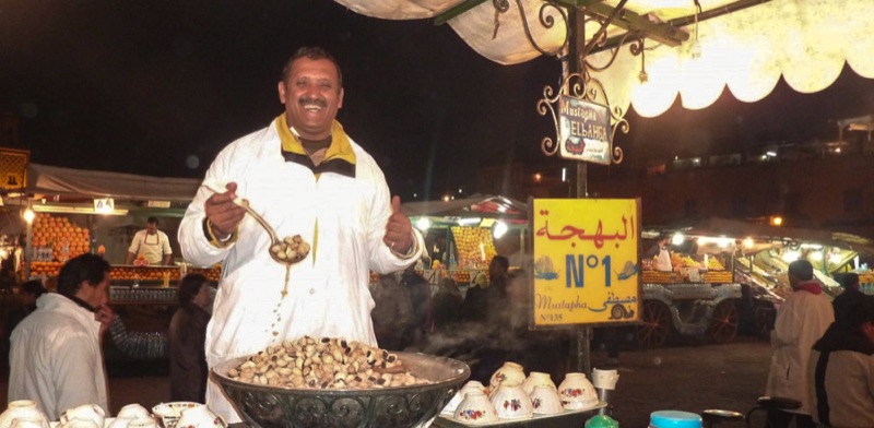 Jemaa el-Fnaa snail stalls (babbouche)