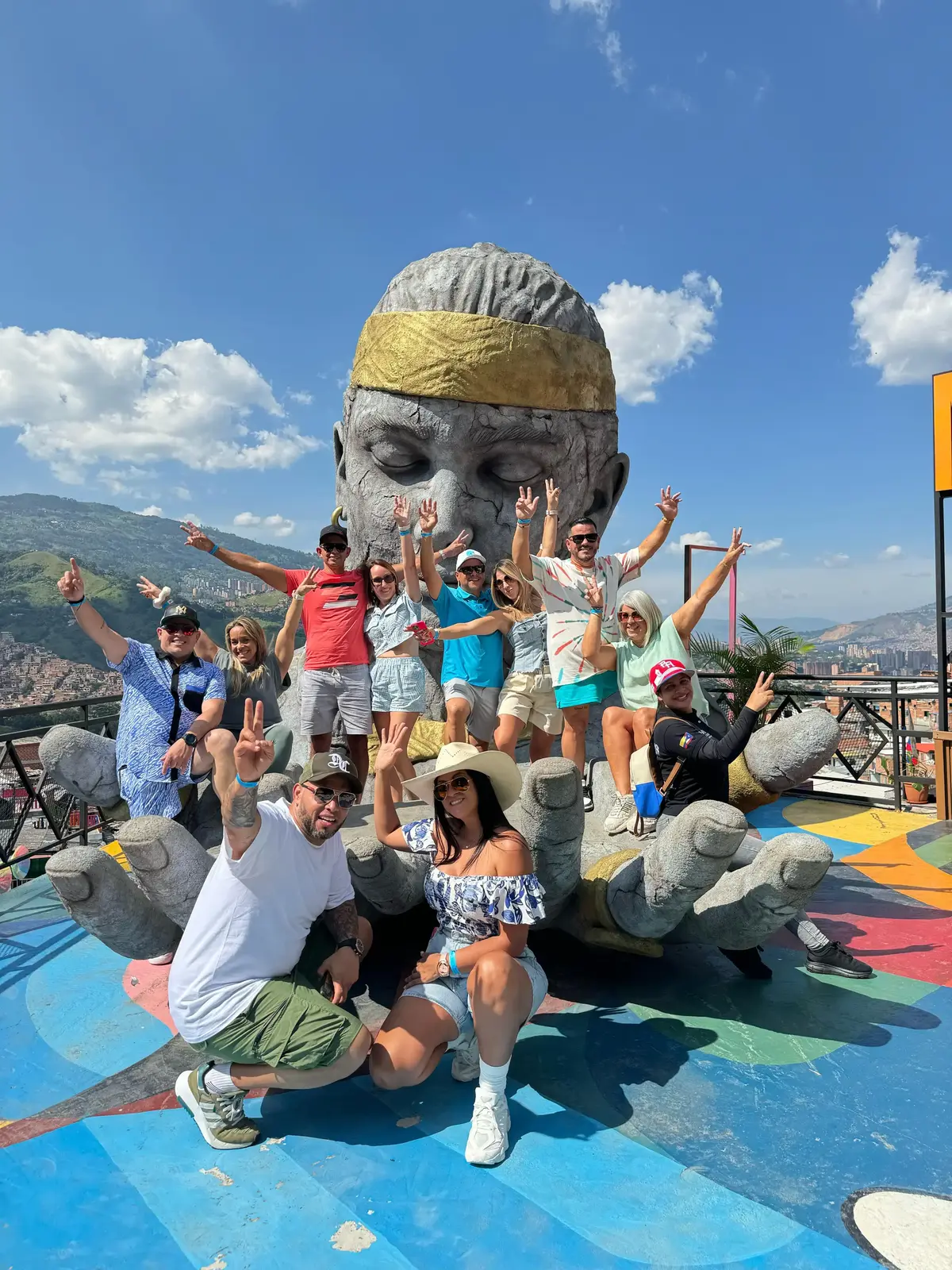 Real City Tours walking group in Medellín