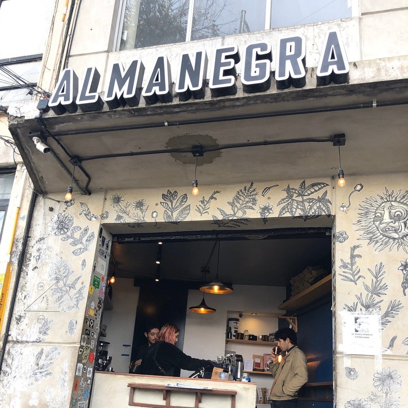 Almanegra specialty coffee in Roma Norte, Mexico City