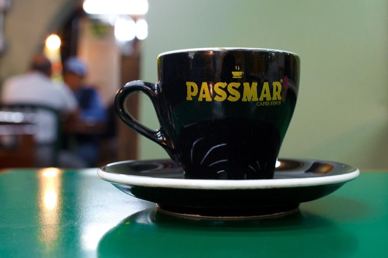 Café Passmar inside a market, Mexico City