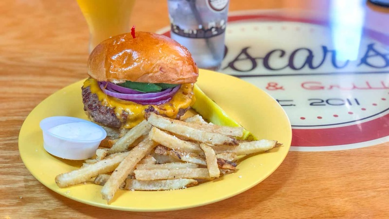 Oscar's on Pierce in Walker's Point — A vibrant gastropub renowned for its inventive and generously sized burgers, Osc
