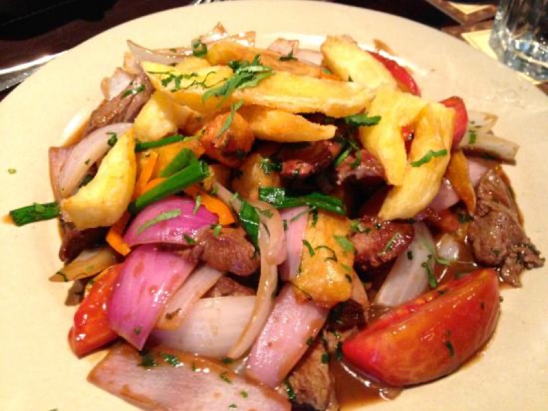 Panchita restaurant lomo saltado in Miraflores, Lima