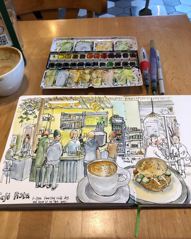 Café Pista on the Plateau, Montreal