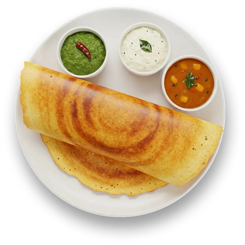 Hotel Saravana Bhavan ghee roast dosa in Chennai
