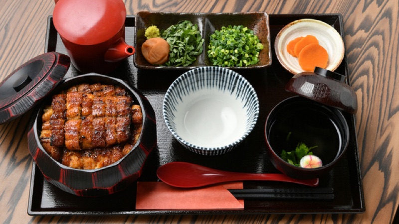 Hitsumabushi at Hanaoka restaurant in Nagoya