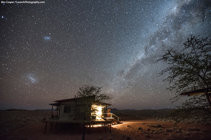 Milky Way above Wolwedans Dunes Lodge NamibRand