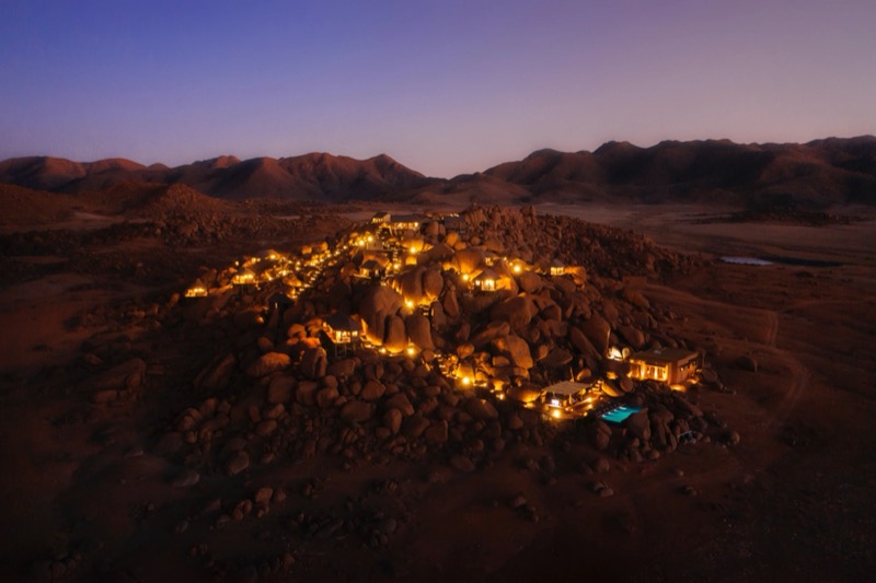 Zannier Hotels Sonop luxury tents on boulders Namibian desert