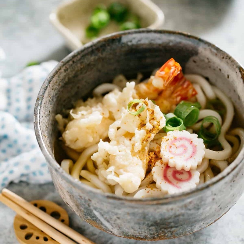 Kaginoi traditional Kansai udon in Nara, Japan
