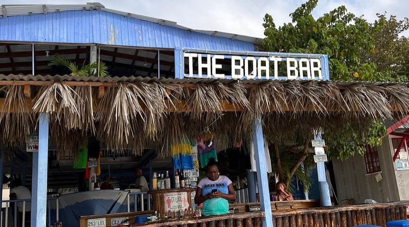 Boat Bar on Seven Mile Beach, Negril
