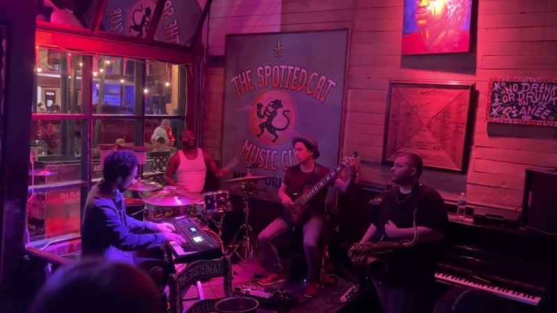 The Spotted Cat Music Club in Faubourg Marigny (Frenchmen Street) — An essential stop on Frenchmen Street, The Spotted Cat offers authentic live jaz