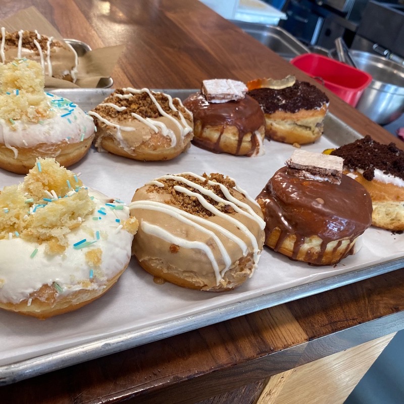 District Donuts. Sliders. Brew. in Garden District — While famous for its gourmet donuts and sliders, District also boasts an impress