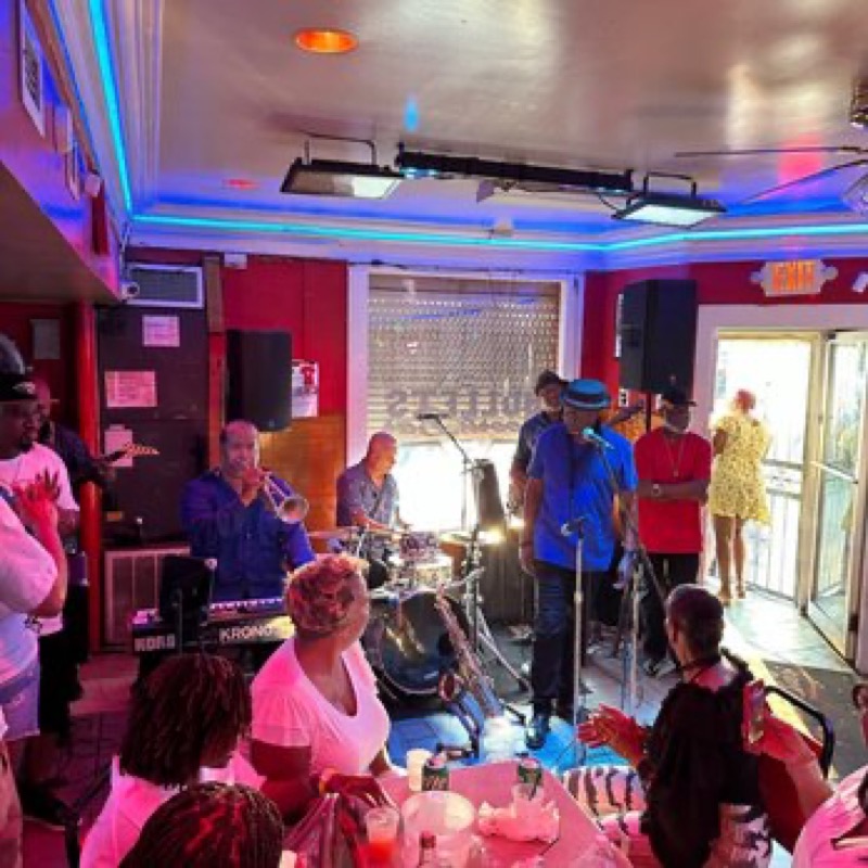 Bullet's Sports Bar brass band night in the Tremé, New Orleans