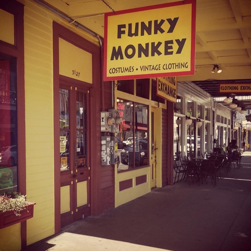 Funky Monkey in Uptown / Garden District — Funky Monkey is a vibrant, eclectic shop specializing in costumes, vintage cloth