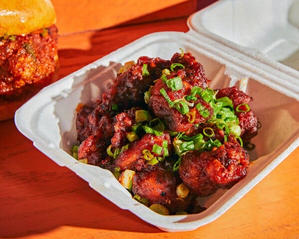 Rowdy Rooster in East Village NYC — Nashville hot chicken sandwich