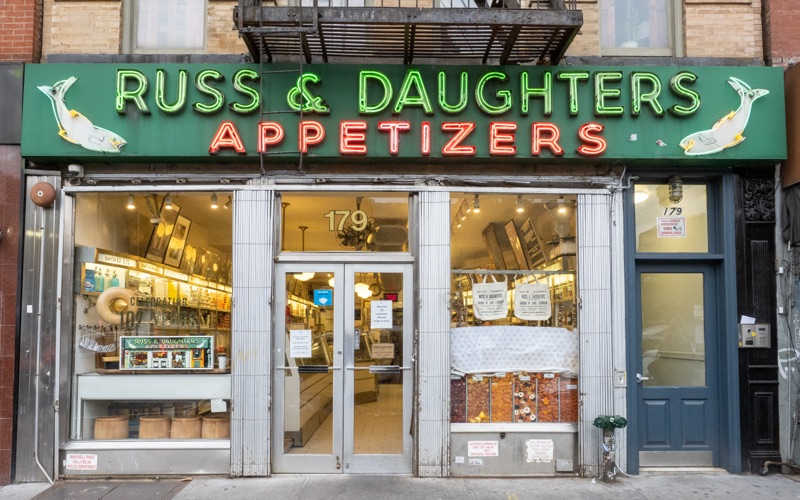 Russ & Daughters in Lower East Side, New York