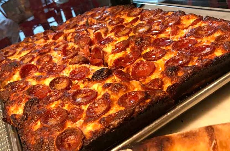 Mama's Too pizza in NYC