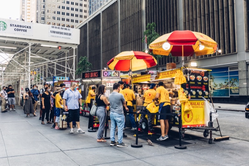 The Halal Guys in Midtown West — The Halal Guys are synonymous with NYC street food. Their legendary chicken and 