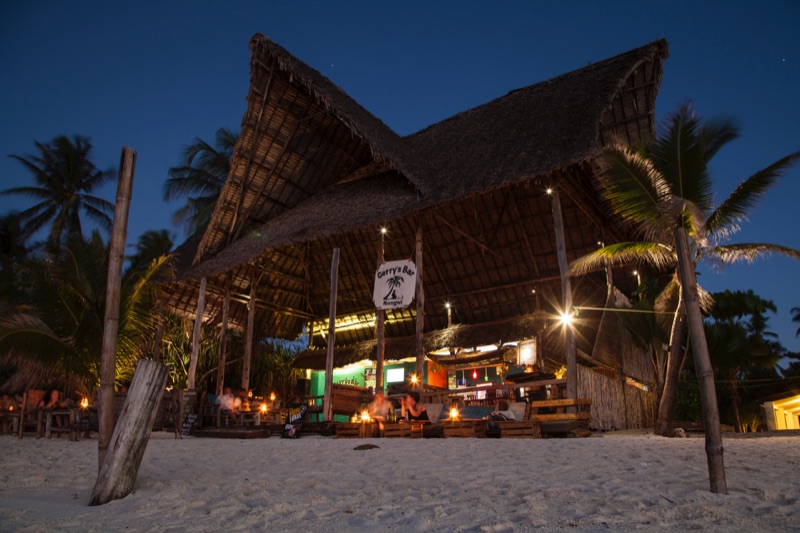Gerry's Bar sunset in Nungwi, Zanzibar