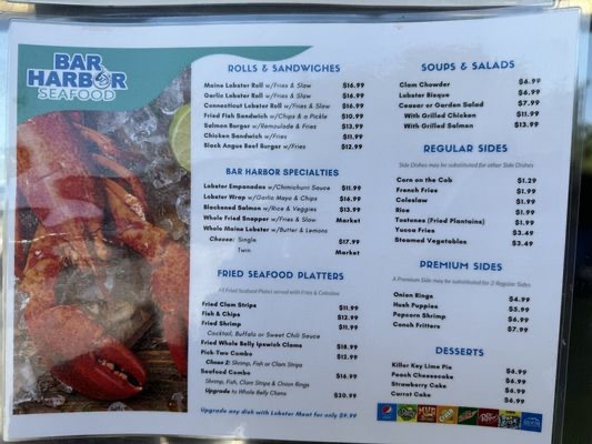 Bar Harbor Seafood in South Orlando — Operating as both a fresh seafood market and a casual restaurant, Bar Harbor Sea