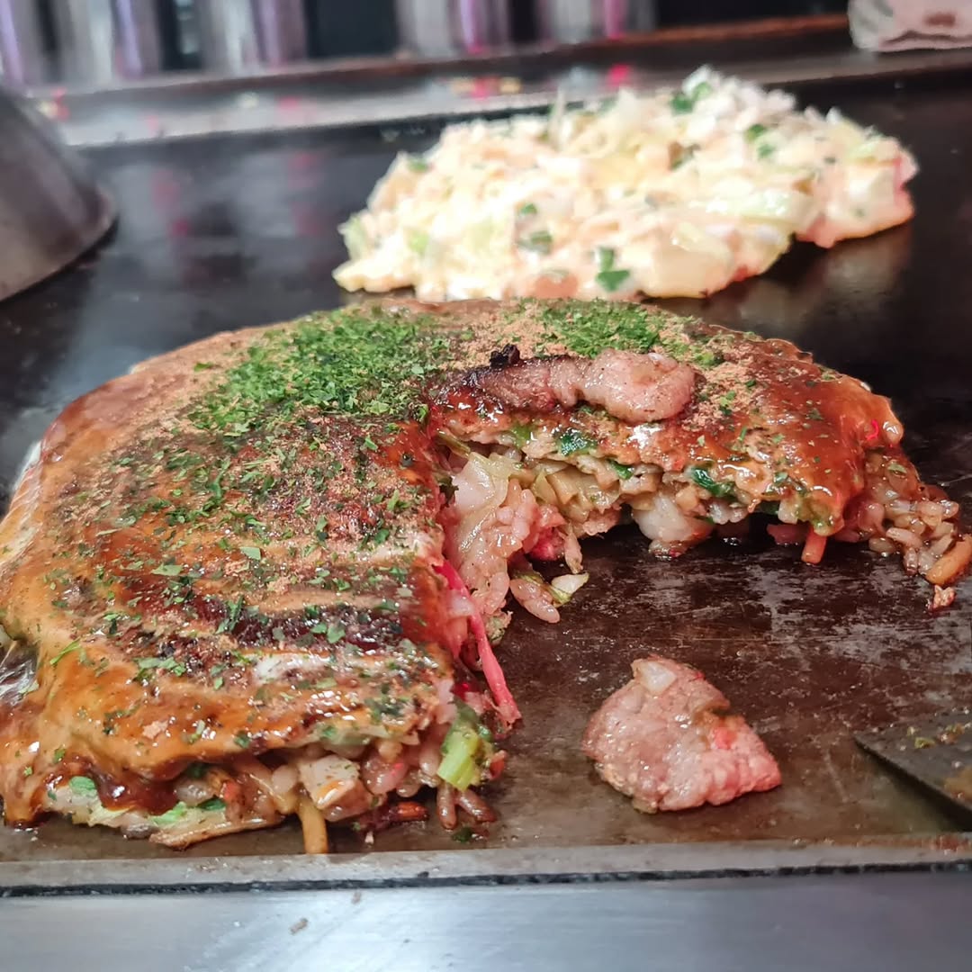 Okonomiyaki Chitose in Nishinari, Osaka