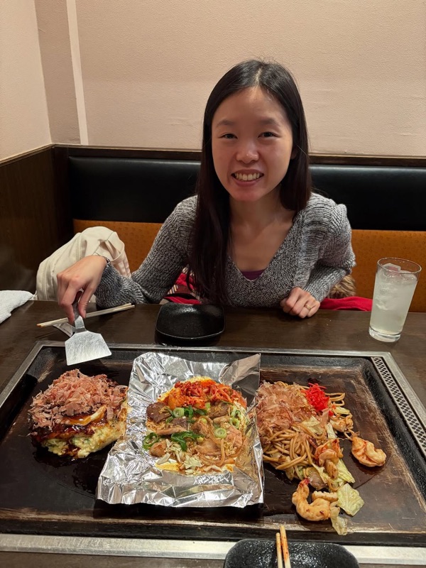 Hozenji Sanpei okonomiyaki in Dotonbori, Osaka