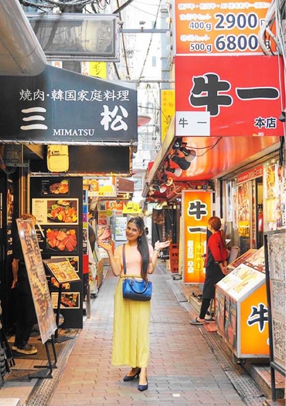 Tsuruhashi Market yakiniku alley in Osaka