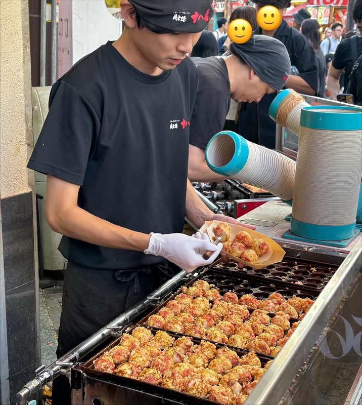 Takoyaki Juhachiban in Dotonbori, Osaka